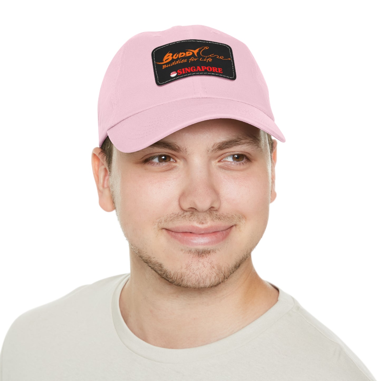 Buddyline Dad Hat with Leather Patch (Rectangle)