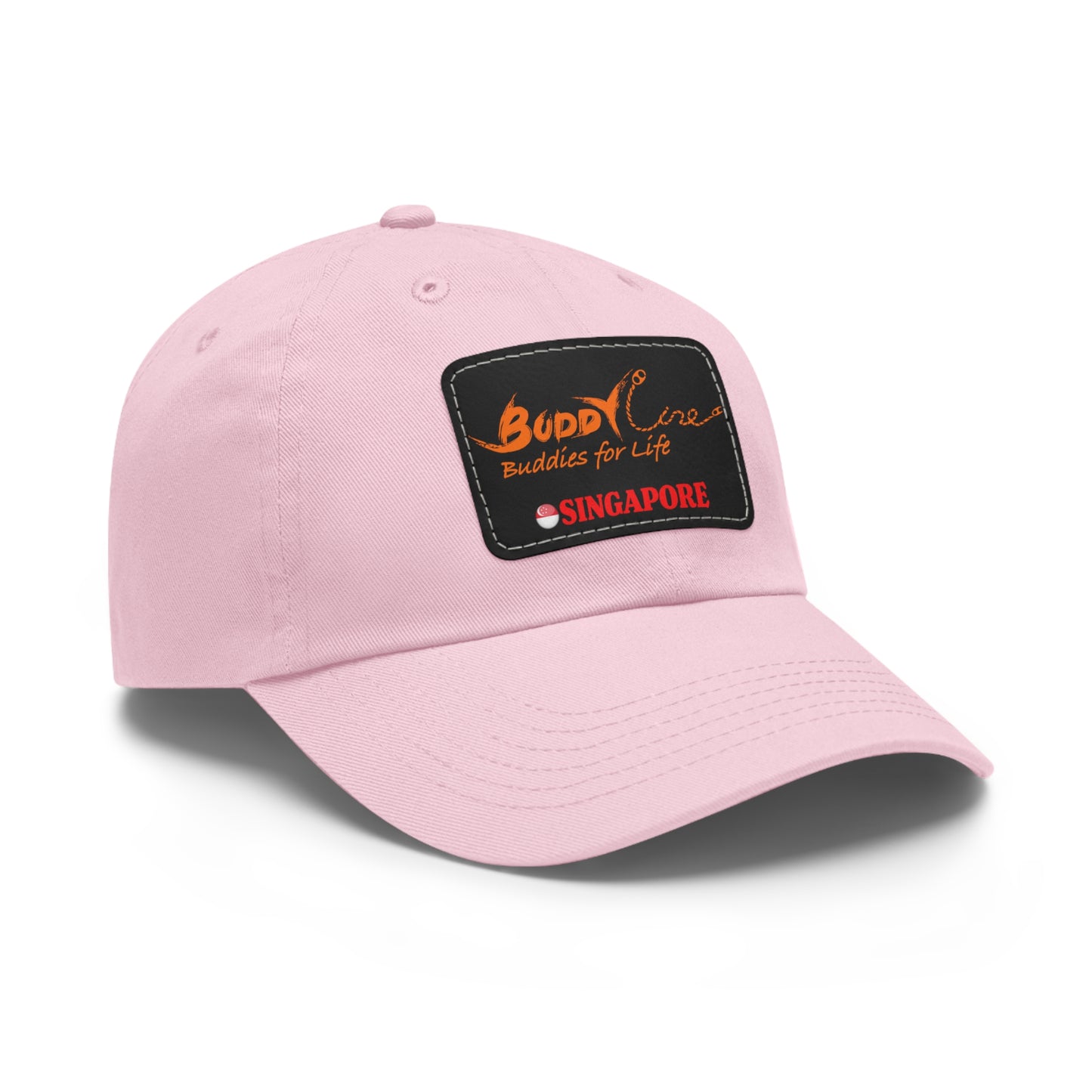 Buddyline Dad Hat with Leather Patch (Rectangle)